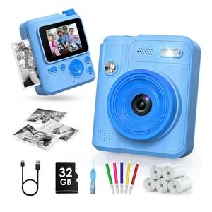 Kids Camera Toys for Girls Boys - Instant Print Digital Toy Girl Boy 3-12yrs Old